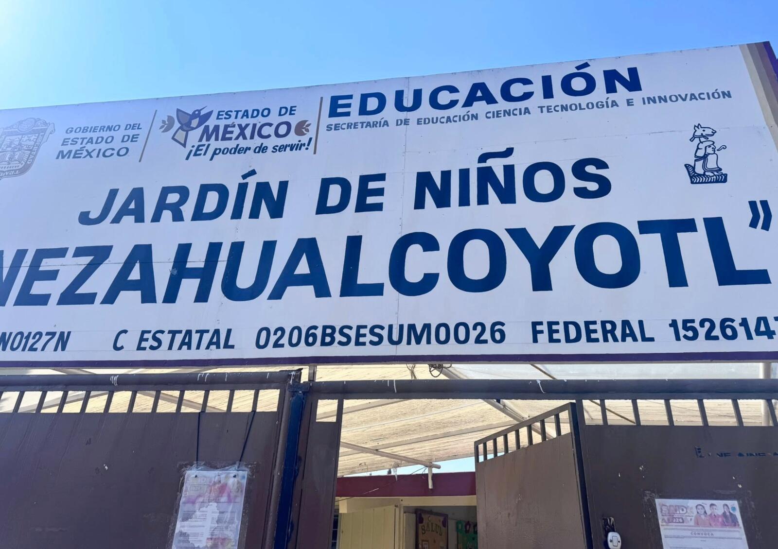 Sumando esfuerzos por nuestra niñez en el Jardín de Niños Nezahualcóyotl